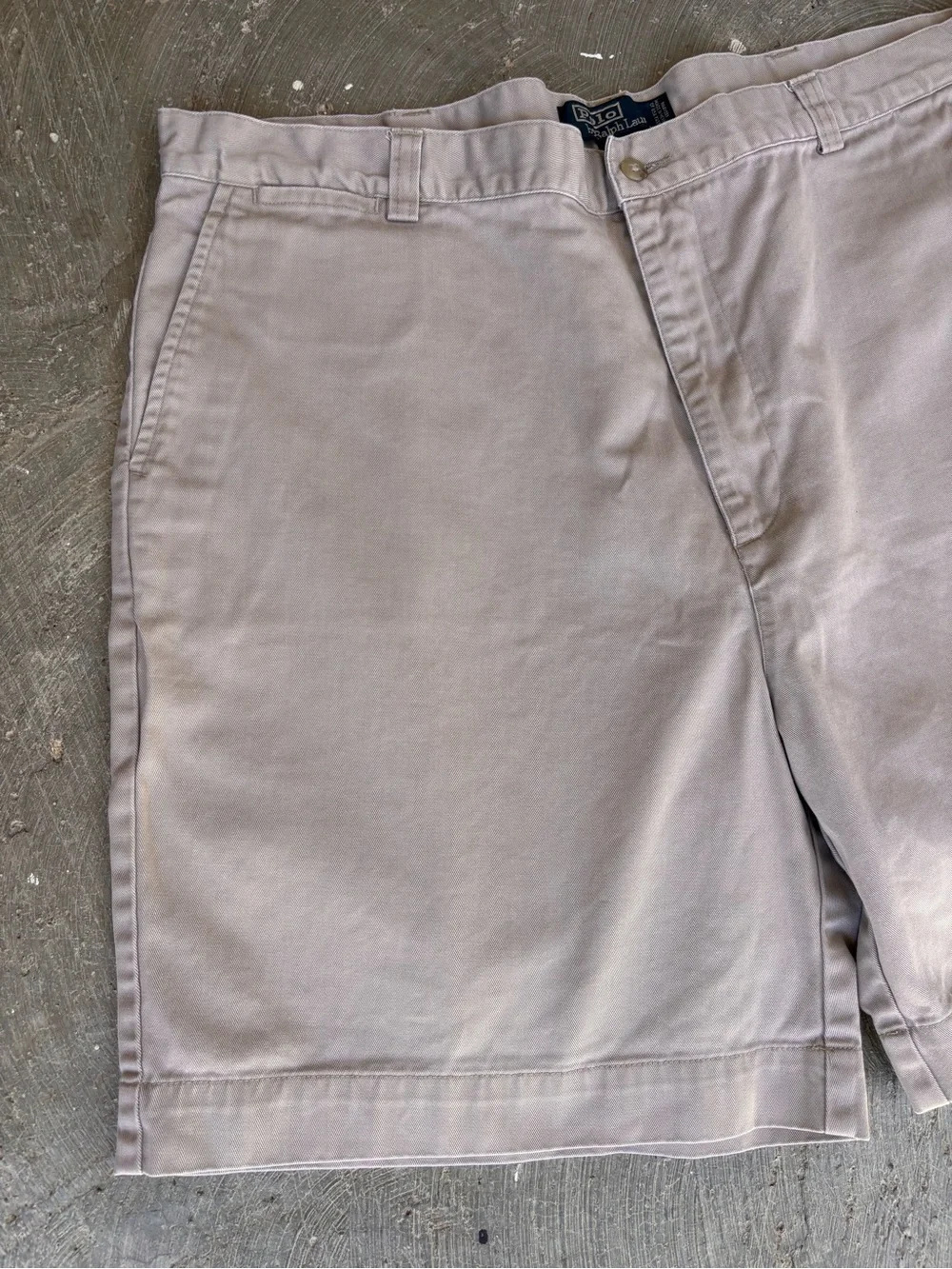 Vintage 90s RL Ralph Lauren POLO Chino Shorts Twill Men’s Size 40 Made In Mexico